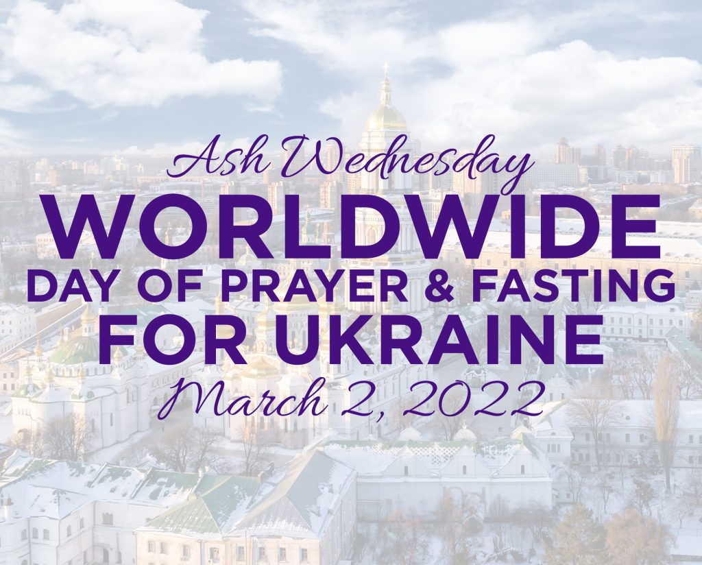 Ash Wednesday - prayer and fasting for peace